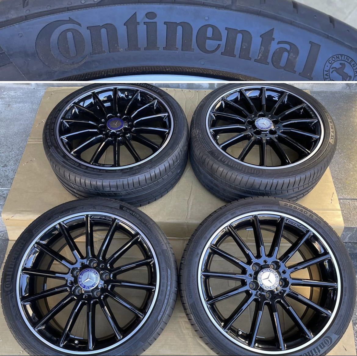 美品傷無しベンツ W176 Aクラス AMG 純正 18インチホイール 7.5J+52 5