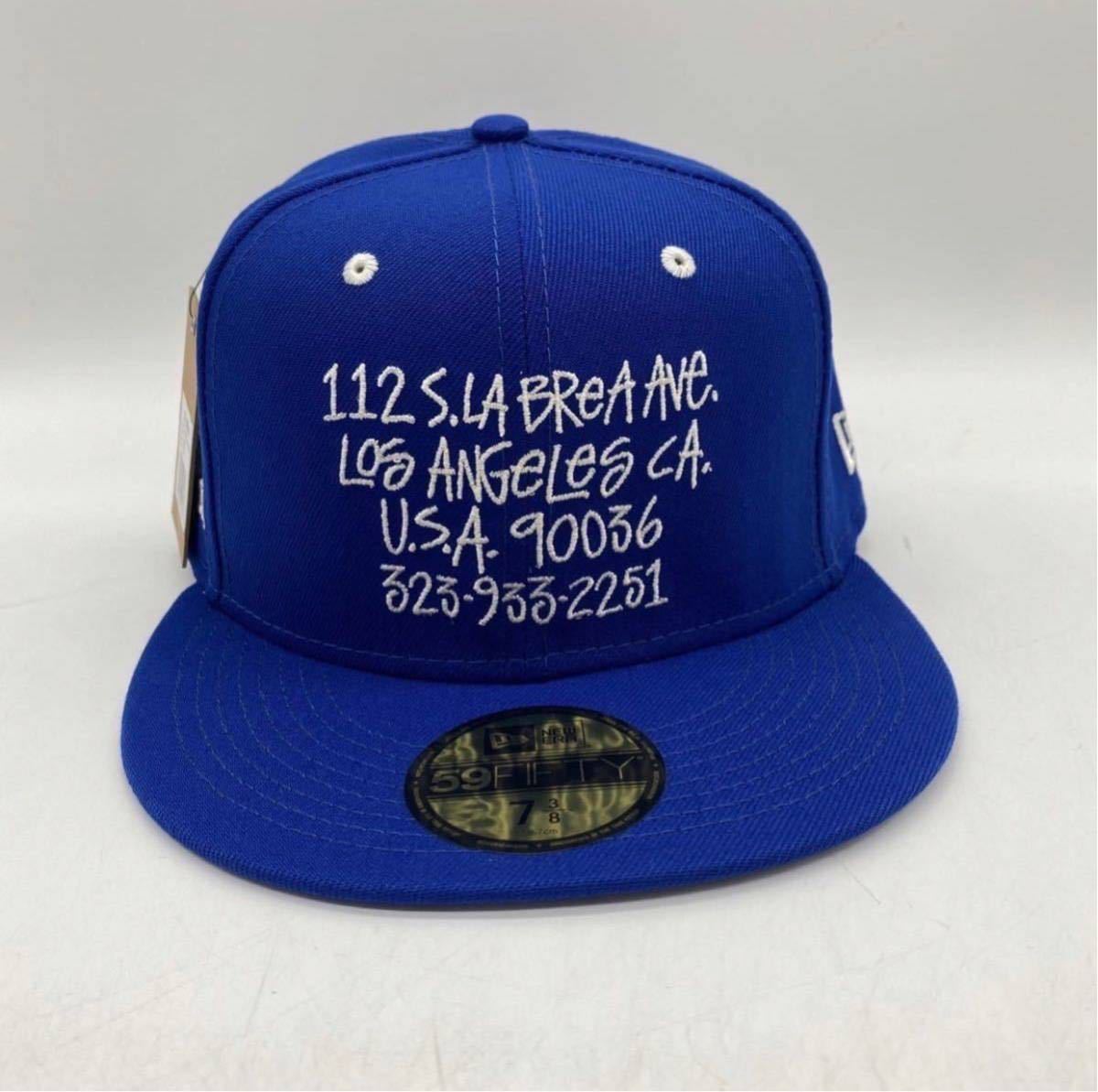 7-3/8 58.7cm】新品 STUSSY NEW ERA 59FLFTY LA CHAPTER CAP BLUE