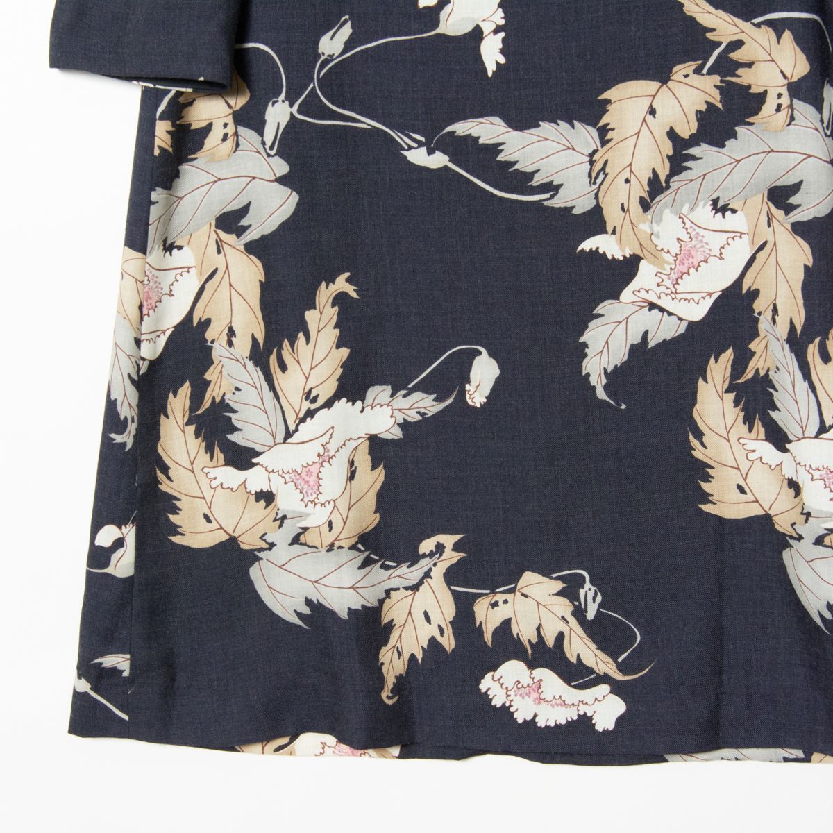 メール便 Pagong パゴン 亀田富染工場 京友禅 和柄七分袖ワンピース 膝丈 ウール混 ナチュラル 和テイスト 春秋 ネイビー 紺 Ll 日本製 Xlサイズ以上 売買されたオークション情報 Yahooの商品情報をアーカイブ公開 オークファン Aucfan Com