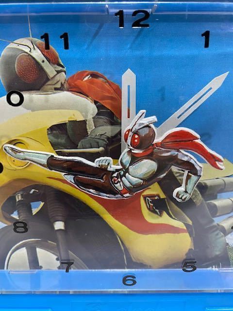 1971年☆任天堂☆仮面ライダー電気時計☆箱付☆60Hz 箱 21.5×28.5