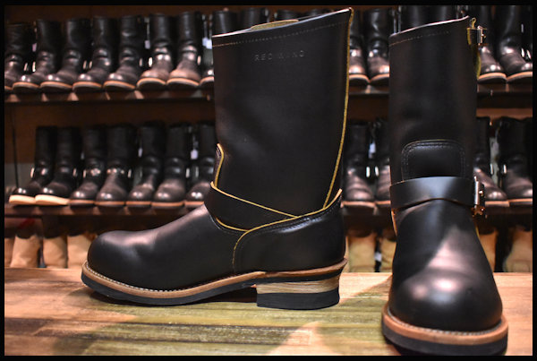 【10D 美品 17年】レッドウィング 9268 エンジニア ブーツ 黒 ブラッククローンダイク スチールトゥ redwing HOPESMORE