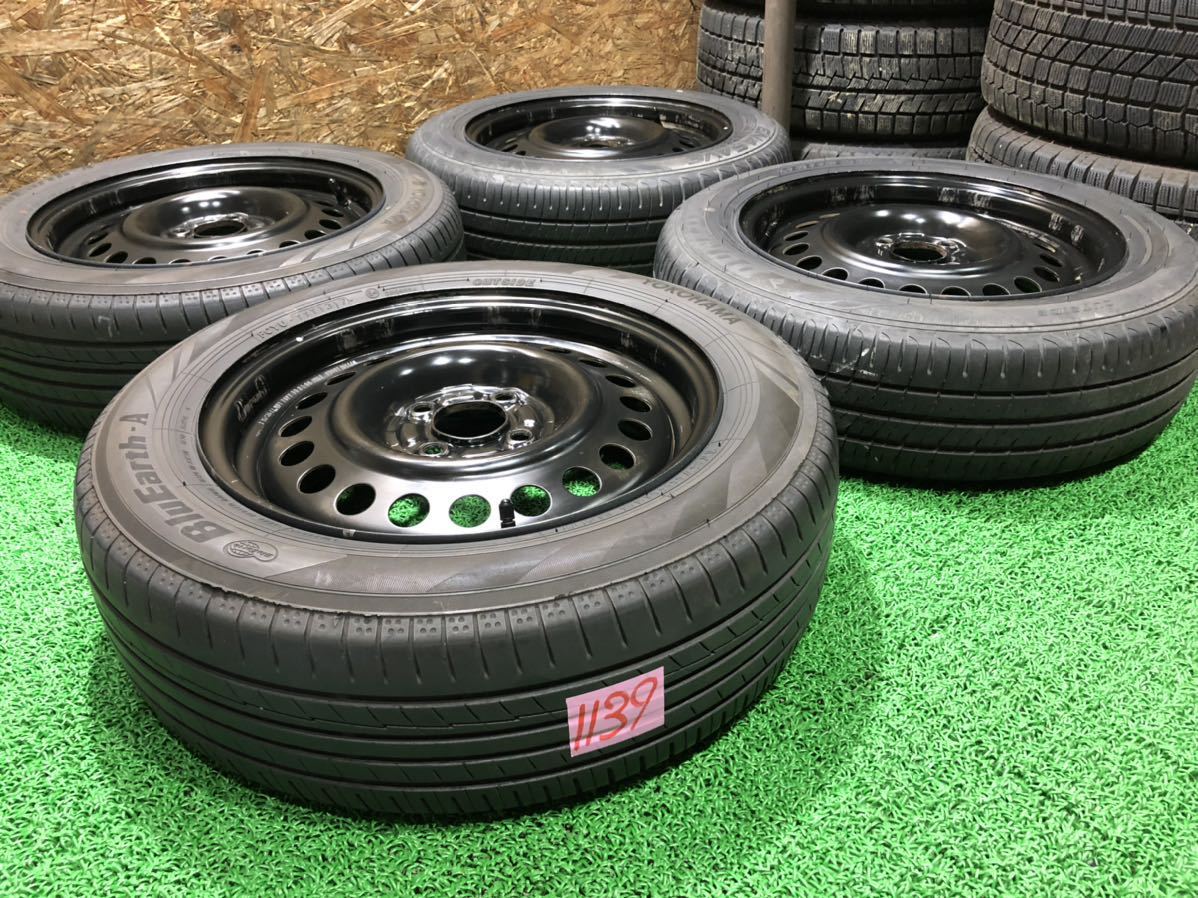 ニッサン純正 15inch 5.5j × YOKOHAMA.DUNLOP 175/65R15 PCD100 4穴 