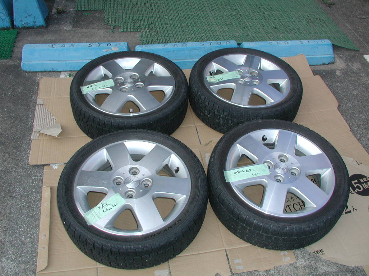 中古スタッドレスタイヤ ダイハツアルミのセット165/50/R15 72Q コペン 