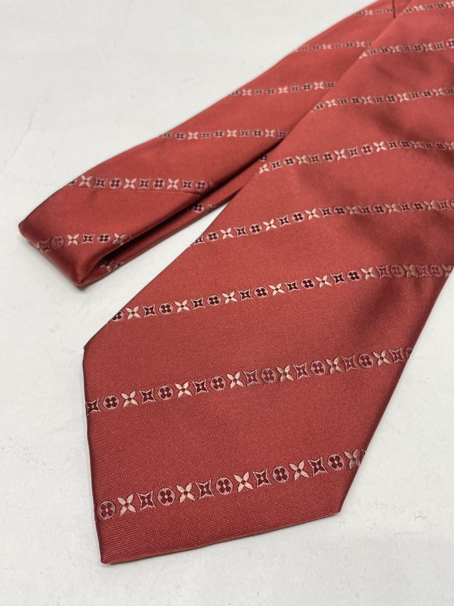 正規品 ヴィトン LOUIS VUITTON モノグラム バイアス シルク ネクタイ