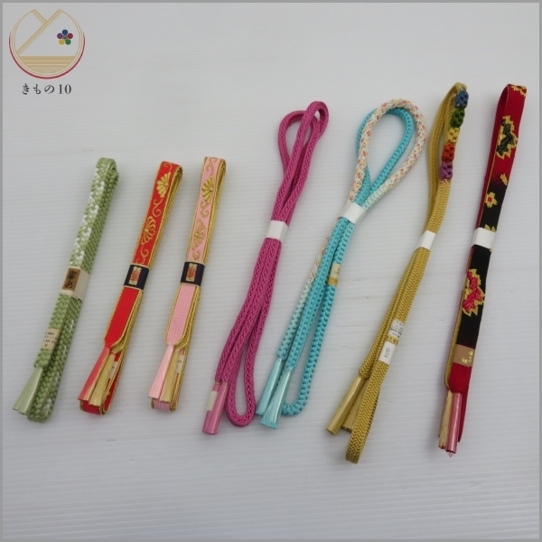 大人気，限定SALE 着物10 1円 絹 帯締め まとめて7本 和装小物 同梱可(帯締め)｜売買されたオークション情報、yahooの商品情報をアーカイブ公開 - オークファン 帯締め
