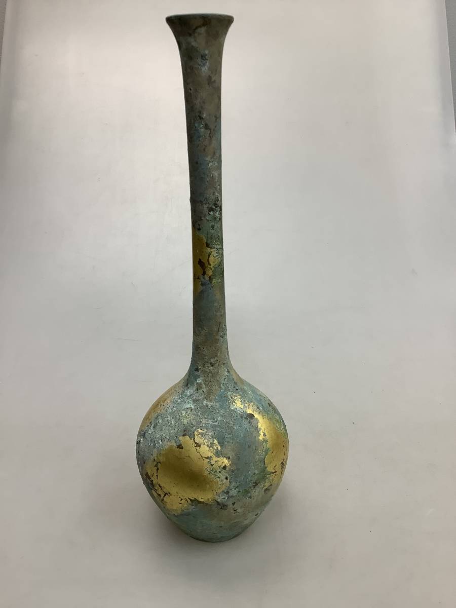 花瓶　純金箔青銅器の栞 花瓶 純金箔青銅器の栞 【公式通販】