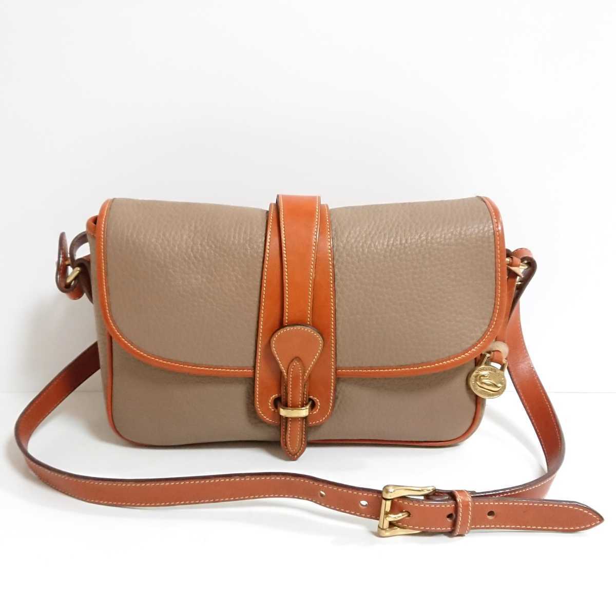 ☆美品 ドゥーニー & バーク ショルダーバッグ 本革 レザー 斜めがけ  