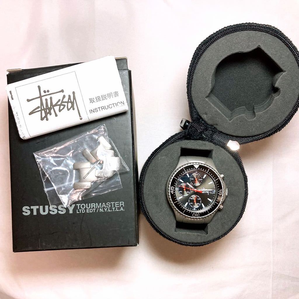 限定品】 極美品 STUSSY TOURMASTER ツアーマスター ダイバー 限定品】 極美品 STUSSY TOURMASTER ツアーマスター ダイバー