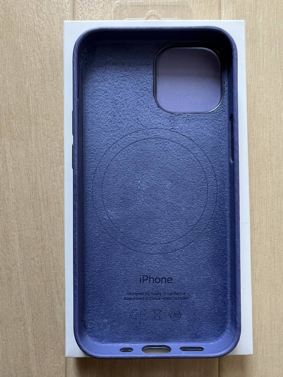 Apple純正 MagSafe対応 iPhone 13 mini レザーケース・ミッドナイト