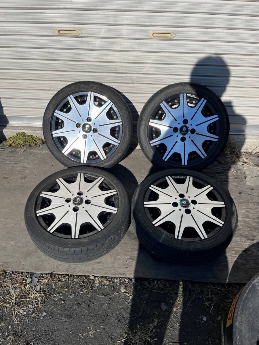 [送料無料]中古ホイール＆中古タイヤ トラフィックスター15インチ+クムホ ECSTA 165/50R15 2017年製 4本セット お買い得中古セット 大特価