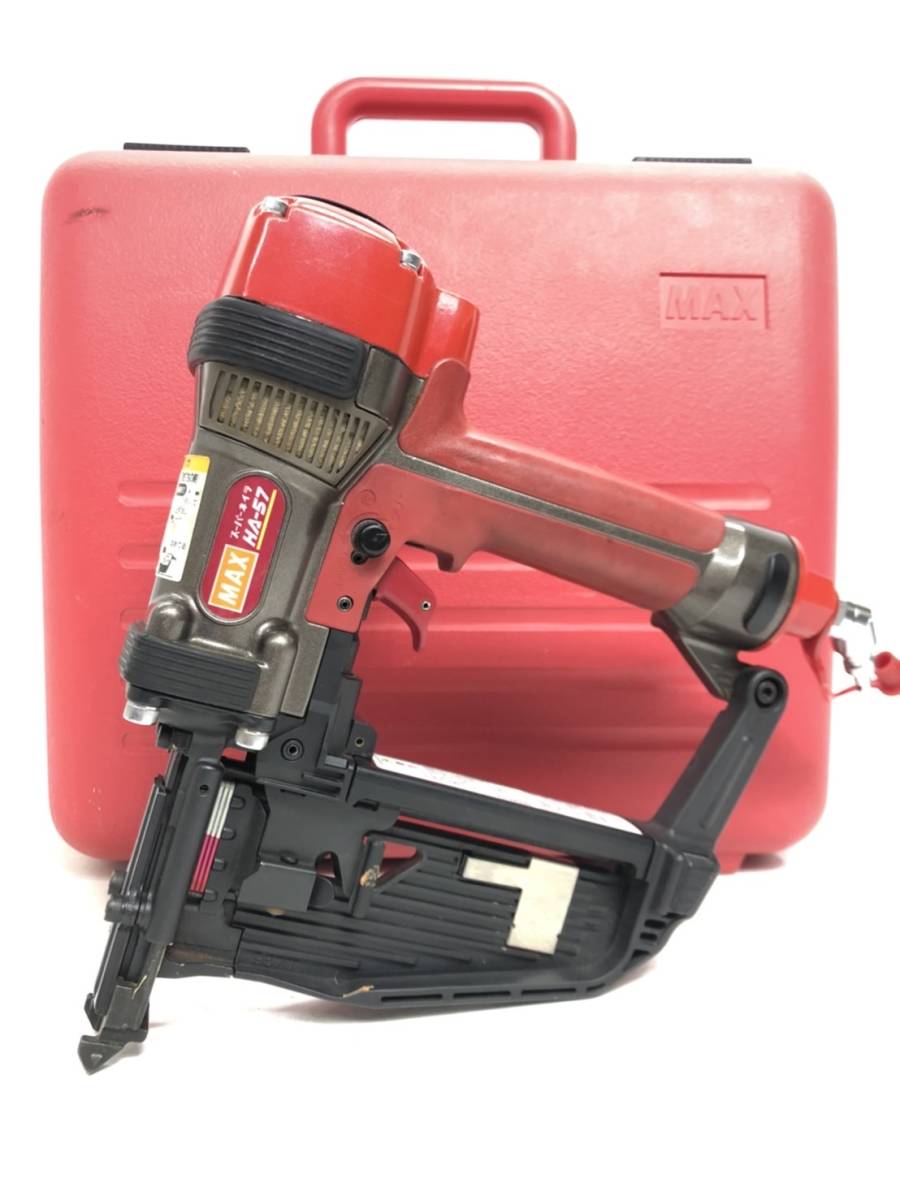 定番人気，安い 10401800 良品 動作確認動画あり マックス MAX 高圧 スーパーネイラ HA-57/957Tフロア フロアタッカー ステープル用 a0119-7-3B(エアタッカー)｜売買されたオークション情報、yahooの商品情報をアーカ エアタッカー