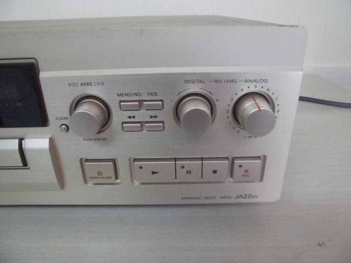 △SONY ソニー MDデッキ MDS-JA22ES 動作未チェックジャンク品