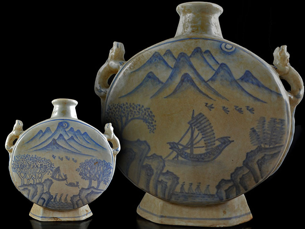 中国古玩 唐物 時代物 極上品 唐時代 色絵 - 初だし品 額縁 旧家
