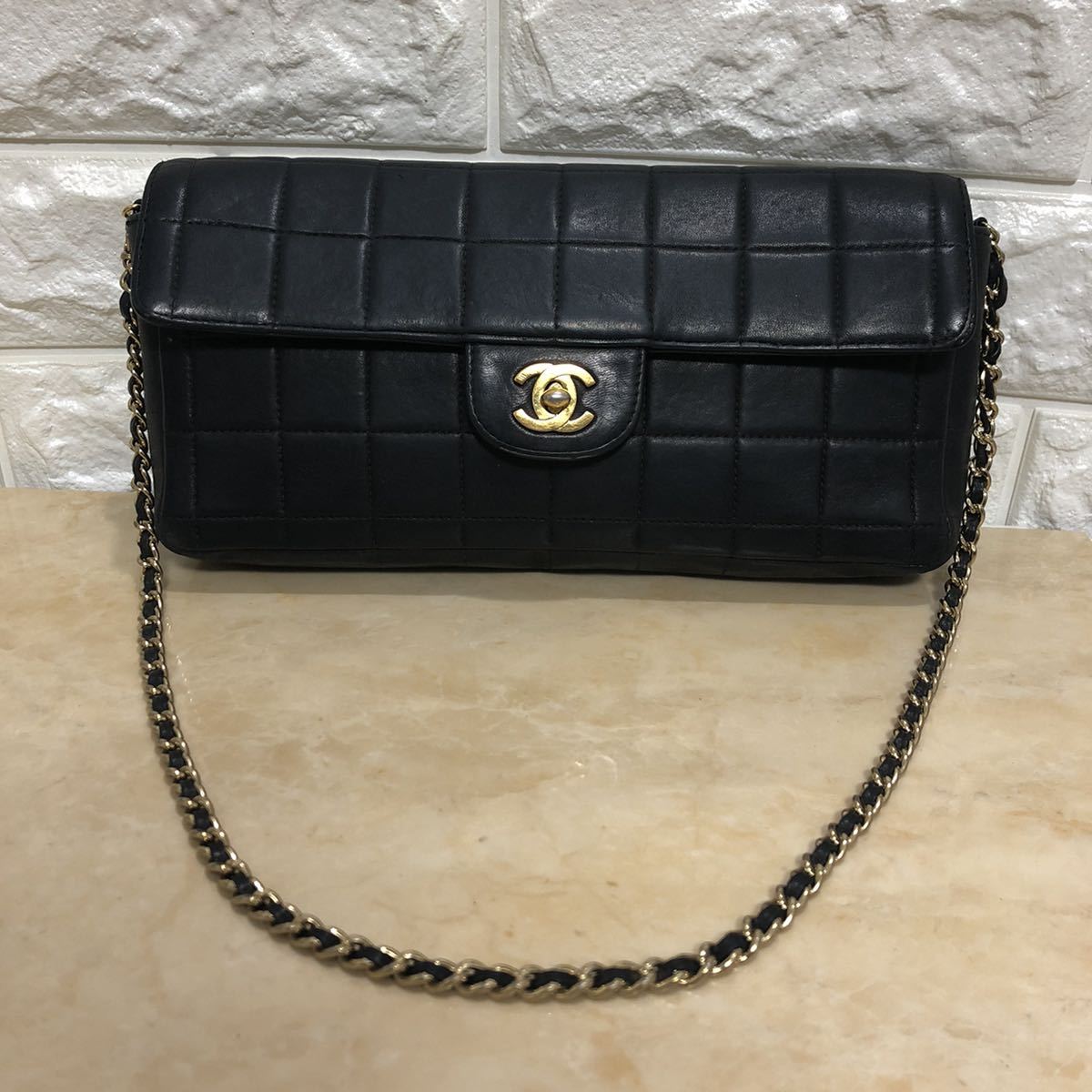 チョコバー シャネル CHANEL ショルダーバッグ チェーン チェーン 