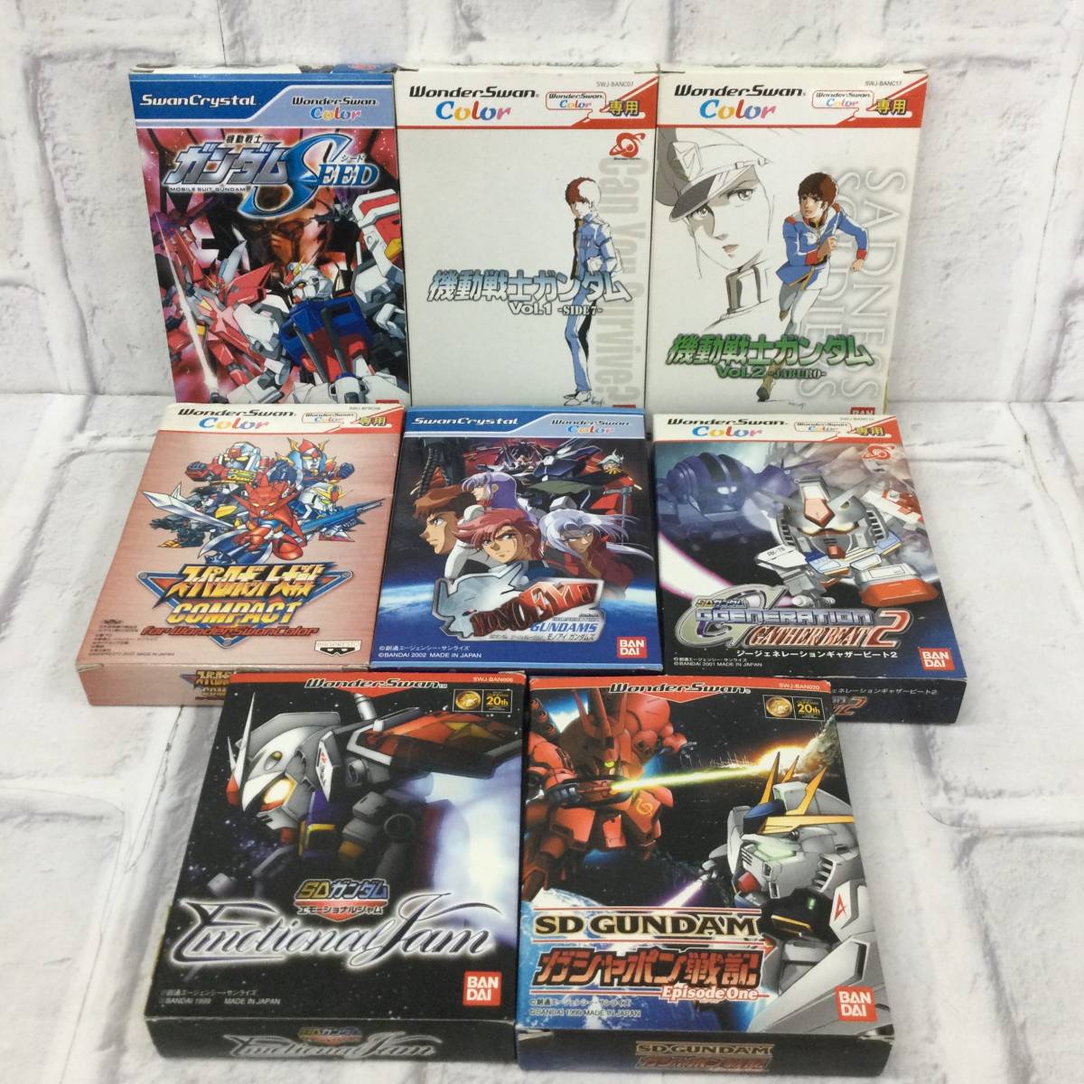 ☆【ワンダースワンソフト】ゲームソフト8点まとめ売り 機動戦士 