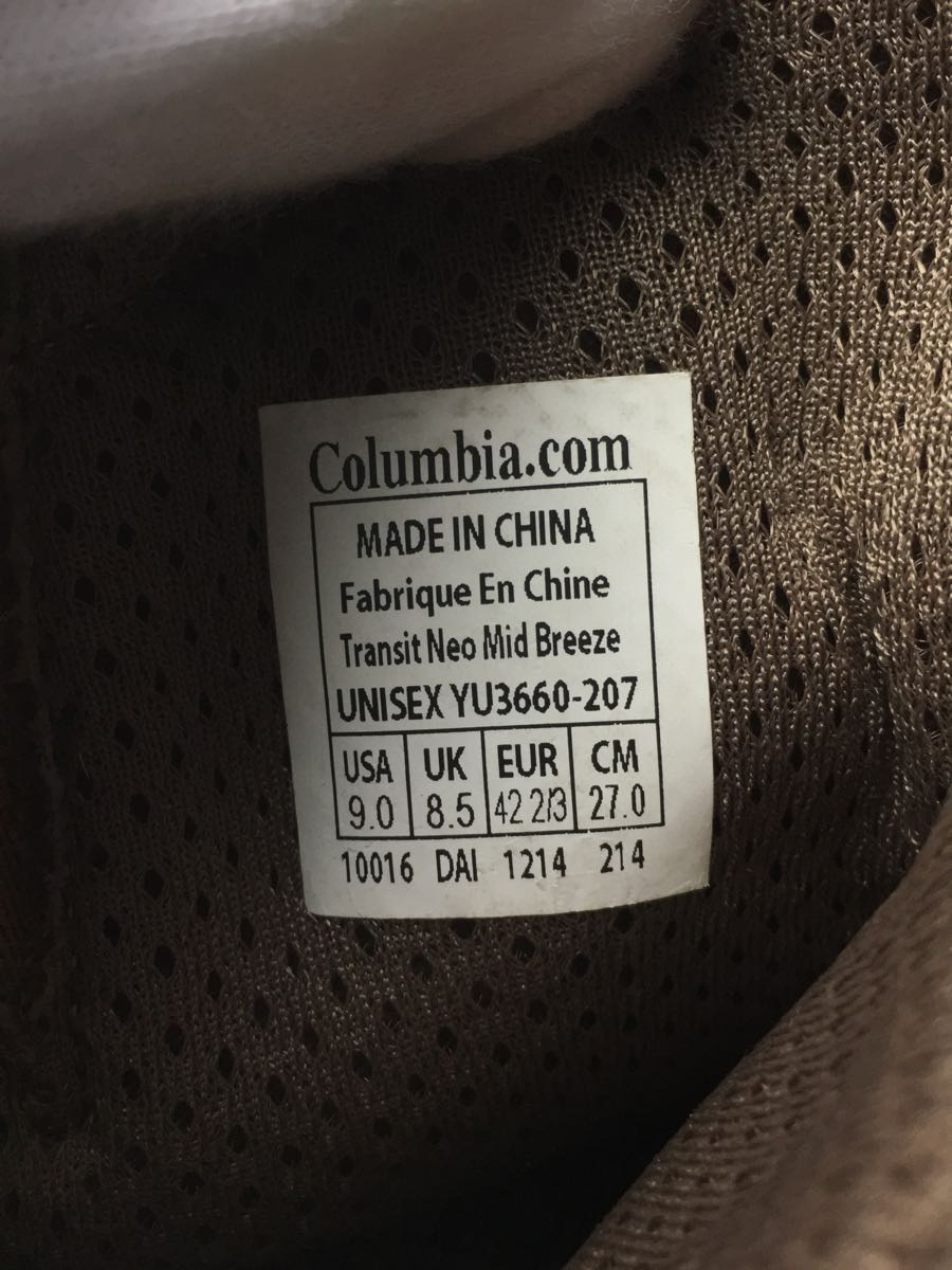 Columbia◆ブーツ/27cm/ブラウン/コロンビア Columbia ウォータープルーフ コロンビア フォー サイドゴア オムニテック