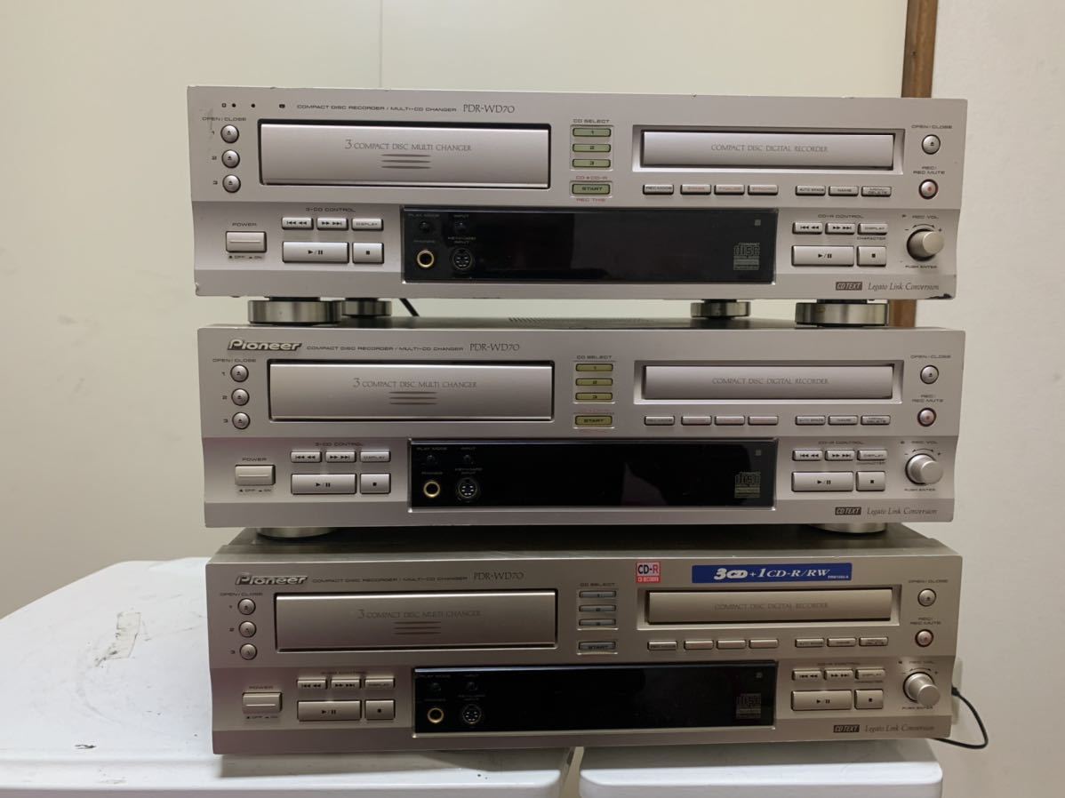 お得 pioneer パイオニア CD レコーダー プレーヤー デッキ PDR-WD70 3台 ジャンク(パイオニア)｜売買されたオークション情報、yahooの商品情報をアーカイブ公開 - オークファン パイオニア