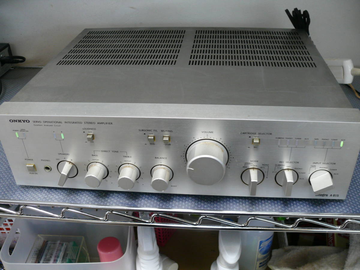 ONKYO Integra A-815 プリメインアンプ Integra ONKYO オンキョー 音