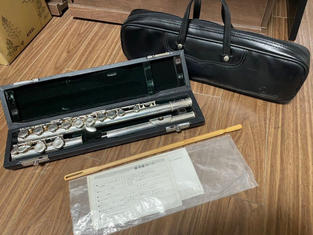 美悠 與那覇 Pearl PF-501 フルート 吹奏楽 管楽器 入門 PF-501 Pearl パール 洋銀製銀 PF 吹奏楽器 Pearl PF-501E パール
