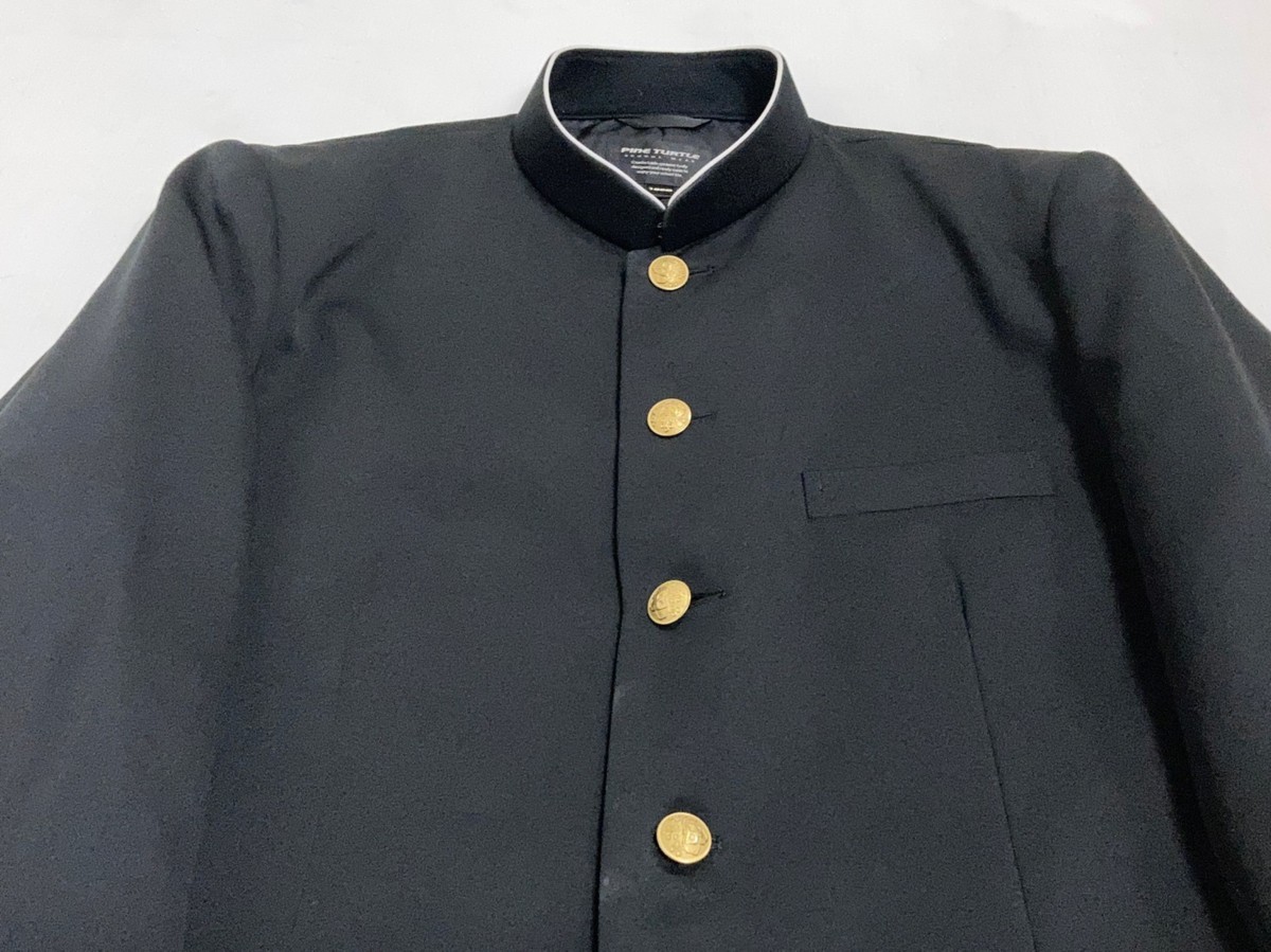 男子学生服 学ラン 中学生 185B 上下セット 校名無し 中古品(メンズ