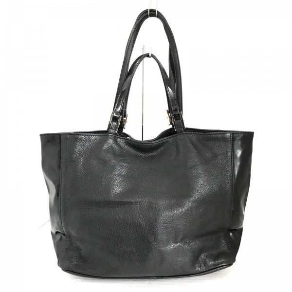 フルラ FURLA トートバッグ - レザー×エナメル（レザー） 黒 2way 