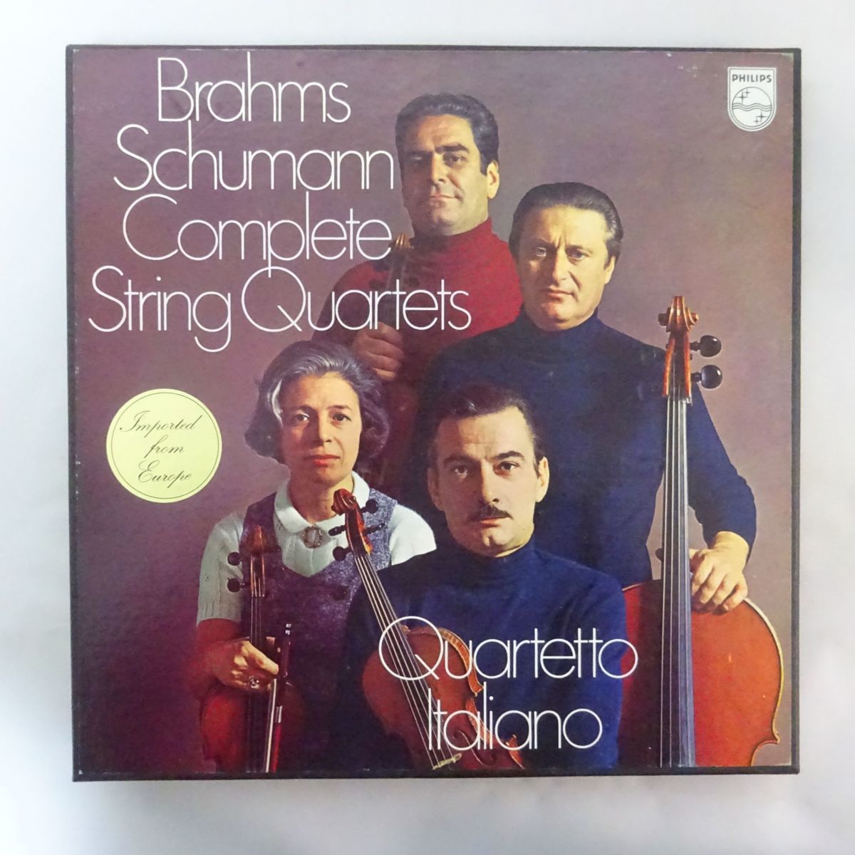  18019553; 蘭PHILIPS/3LP BOX イタリア弦楽四重奏団 / ブラームス シューマン 弦楽四重奏曲全集(室内楽)｜売買されたオークション情報、yahooの商品情報をアーカイブ公開 - オークファン 室内楽