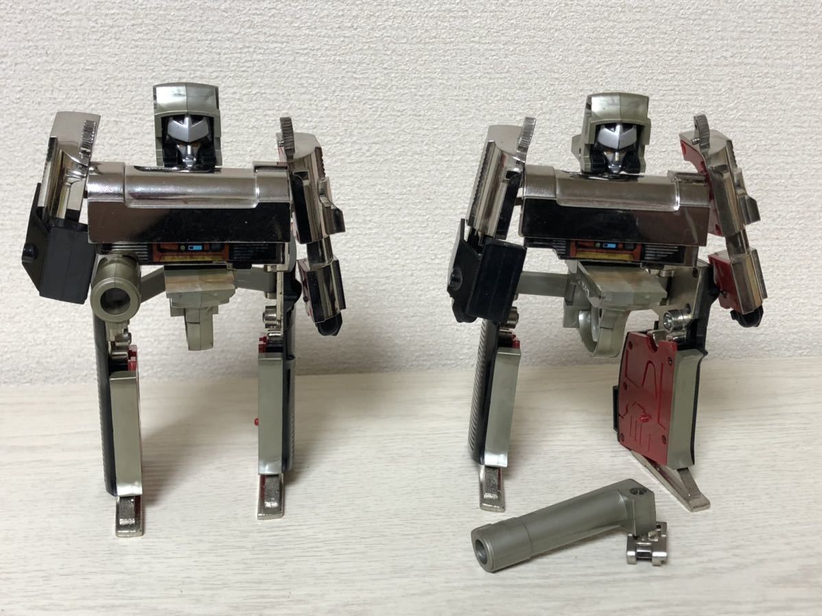 難あり 当時物 レトロ ロボット 超合金 拳銃 ピストル 変身 ミクロマン 