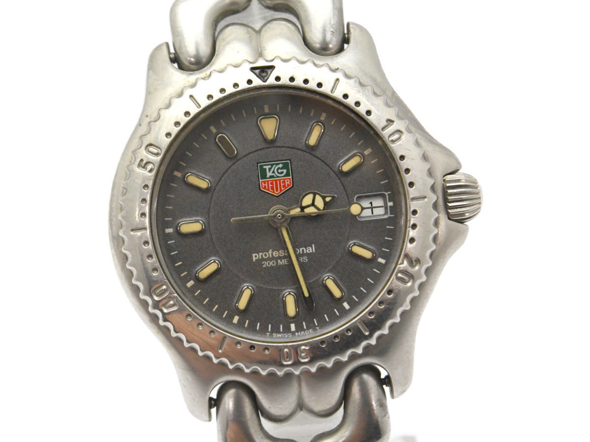タグホイヤー セル プロフェッショナル 1円 QZ HEUER 稼働 TAG S99.213 