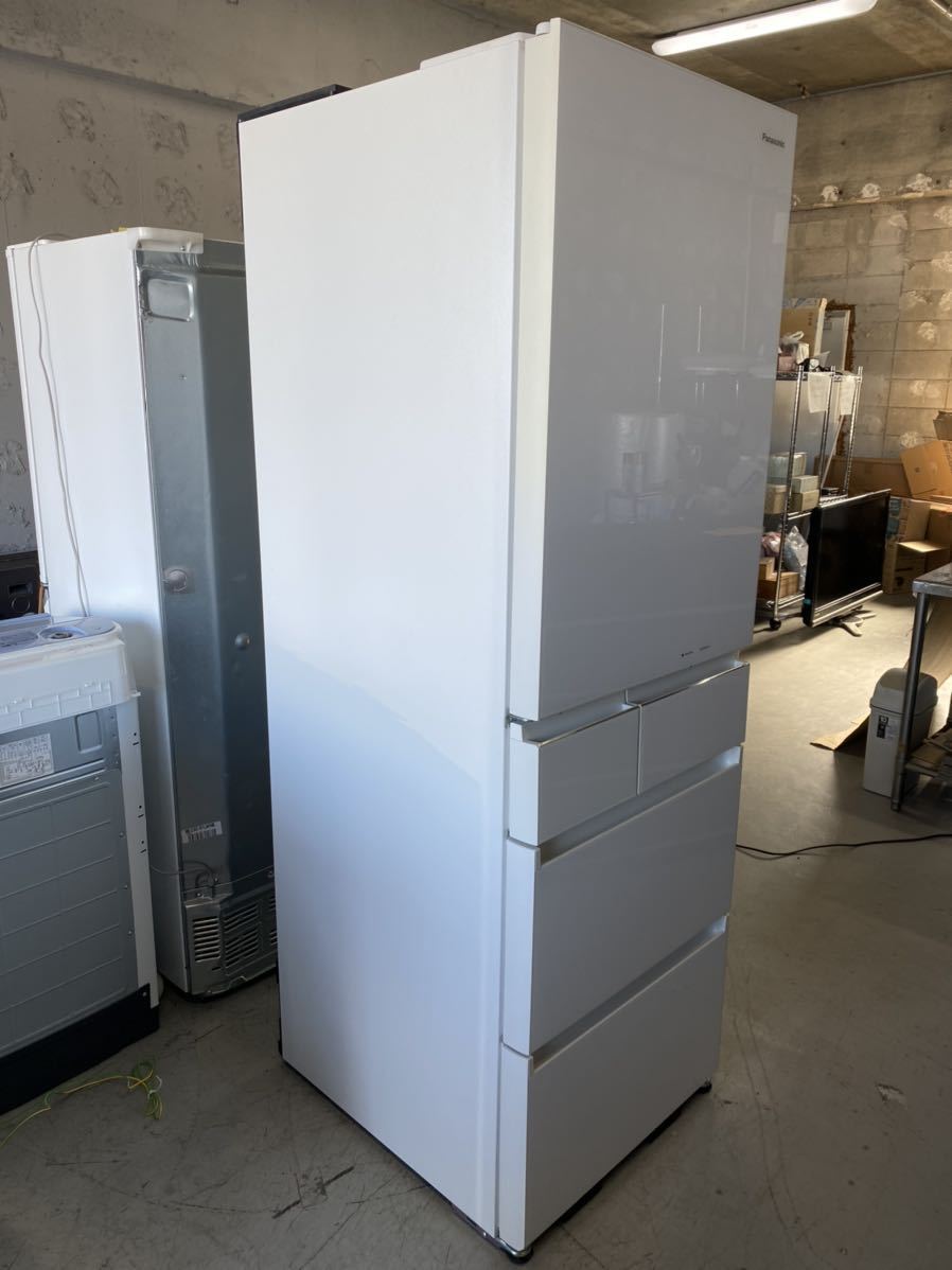 Panasonic パナソニックNR-E454PXL-Wノンフロン冷凍冷蔵庫 5ドア 450 L