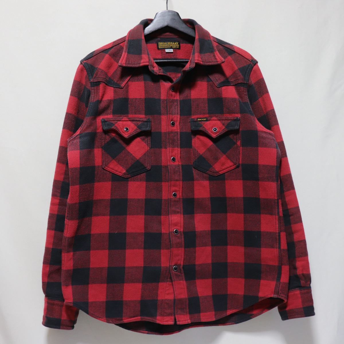 人気商品【IRONHEART】ヘビー ネルシャツ/チェックシャツ/アイアン