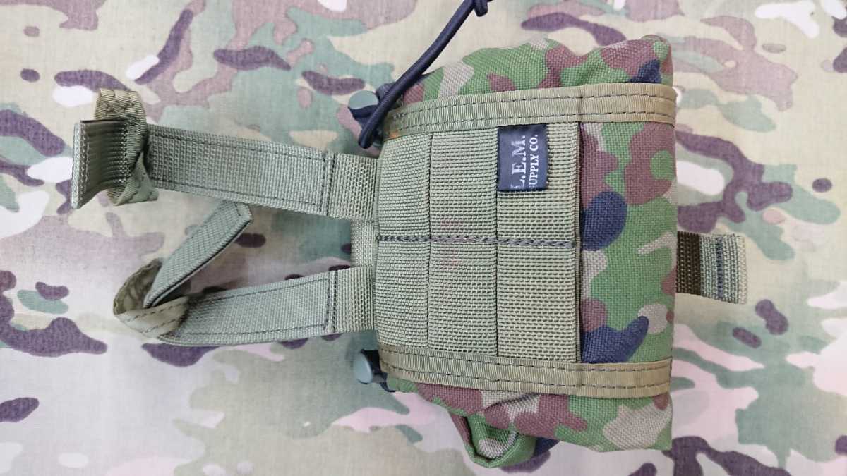 L.E.M. ロールアップ ダンプポーチ 自衛隊 陸自迷彩 ダンプポーチ