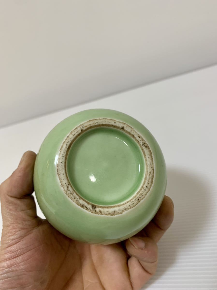 唐物 中国美術 煎茶道具 古錫 FD148 茶入・錫茶筒 高8cm・茶壺・茶