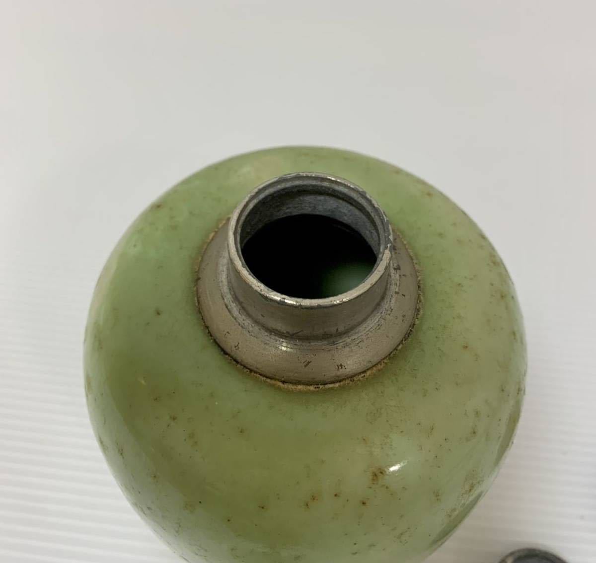 唐物 中国美術 煎茶道具 古錫 FD148 茶入・錫茶筒 高8cm・茶壺・茶