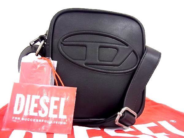 1円 □極美品□ DIESEL ディーゼル レザー ショルダーバッグ クロス 