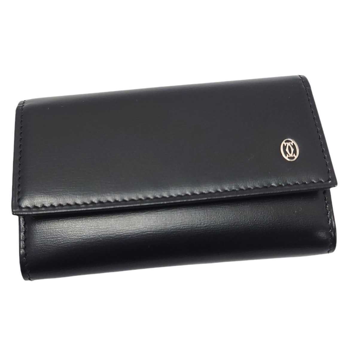 未使用】 カルティエ Cartier パシャ キーケース 6連 レザー 箱 ギャラ
