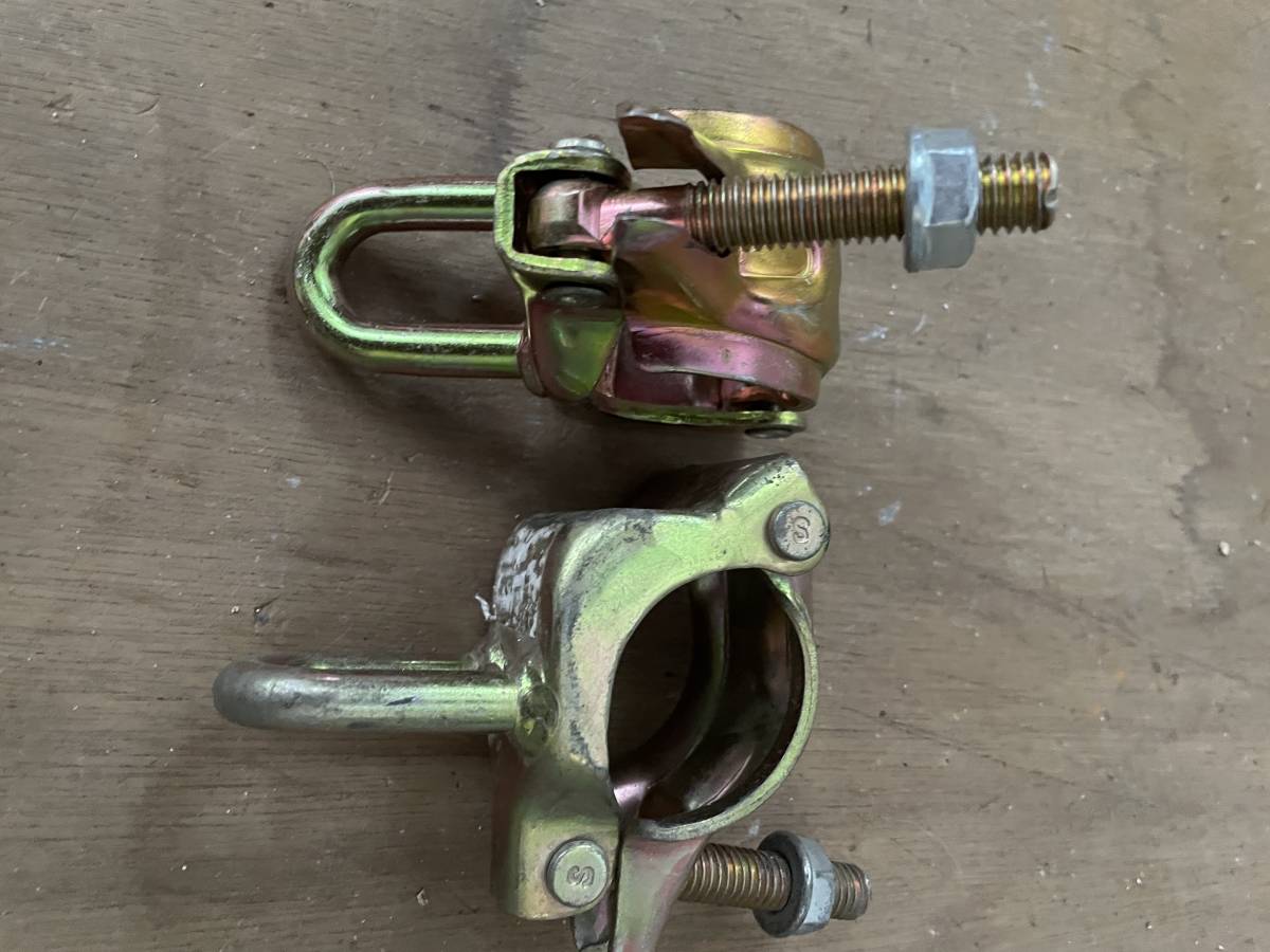 ａ３２ 足場材 リングクランプ 吊りクランプ 単管パイプ用 親綱用 安全帯用フック掛け 15個セット 送料着払い 足場台 足場板 売買されたオークション情報 Yahooの商品情報をアーカイブ公開 オークファン Aucfan Com