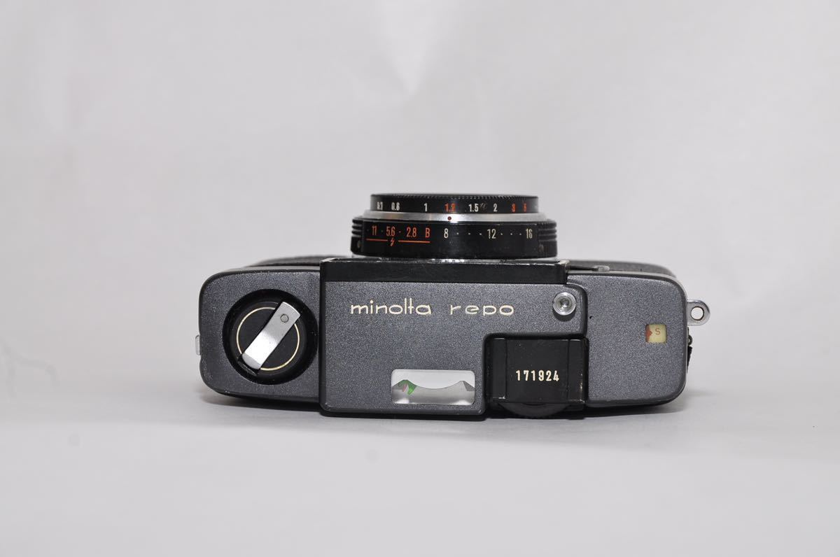 【動作確認済み】MINOLTA repo ブラック コンパクトフィルムカメラ 動作確認済み】MINOLTA repo ブラック コンパクトフィルムカメラ 動作