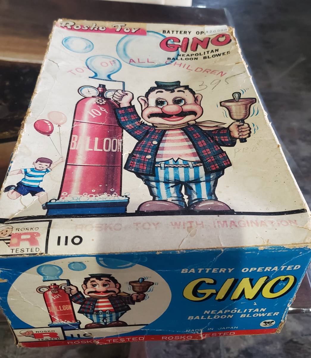 ROSKOTOY GINO 昭和レトロ ブリキの玩具 日本製 デッドストック