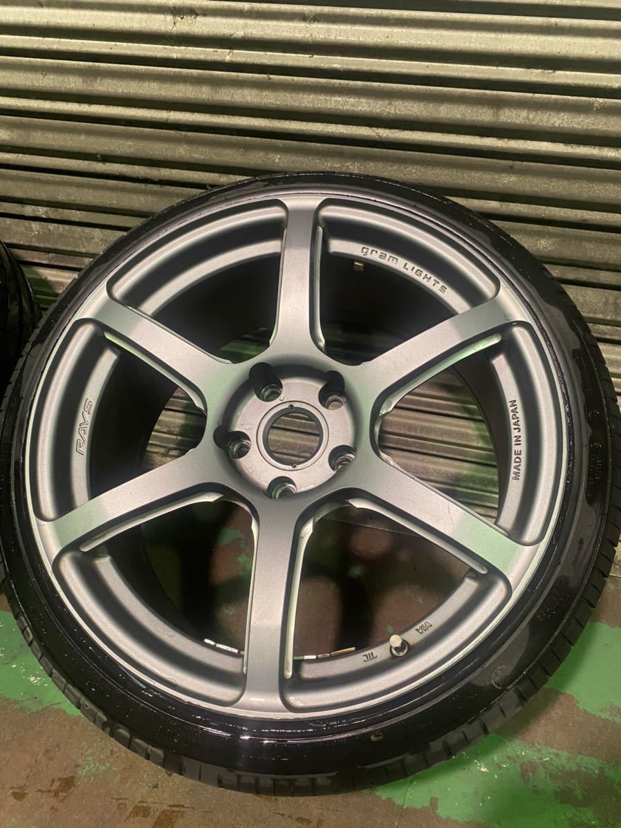 RAYS gramLIGHTS 57C6 18インチ 8.5j+33 2本 レイズ グラムライツ 