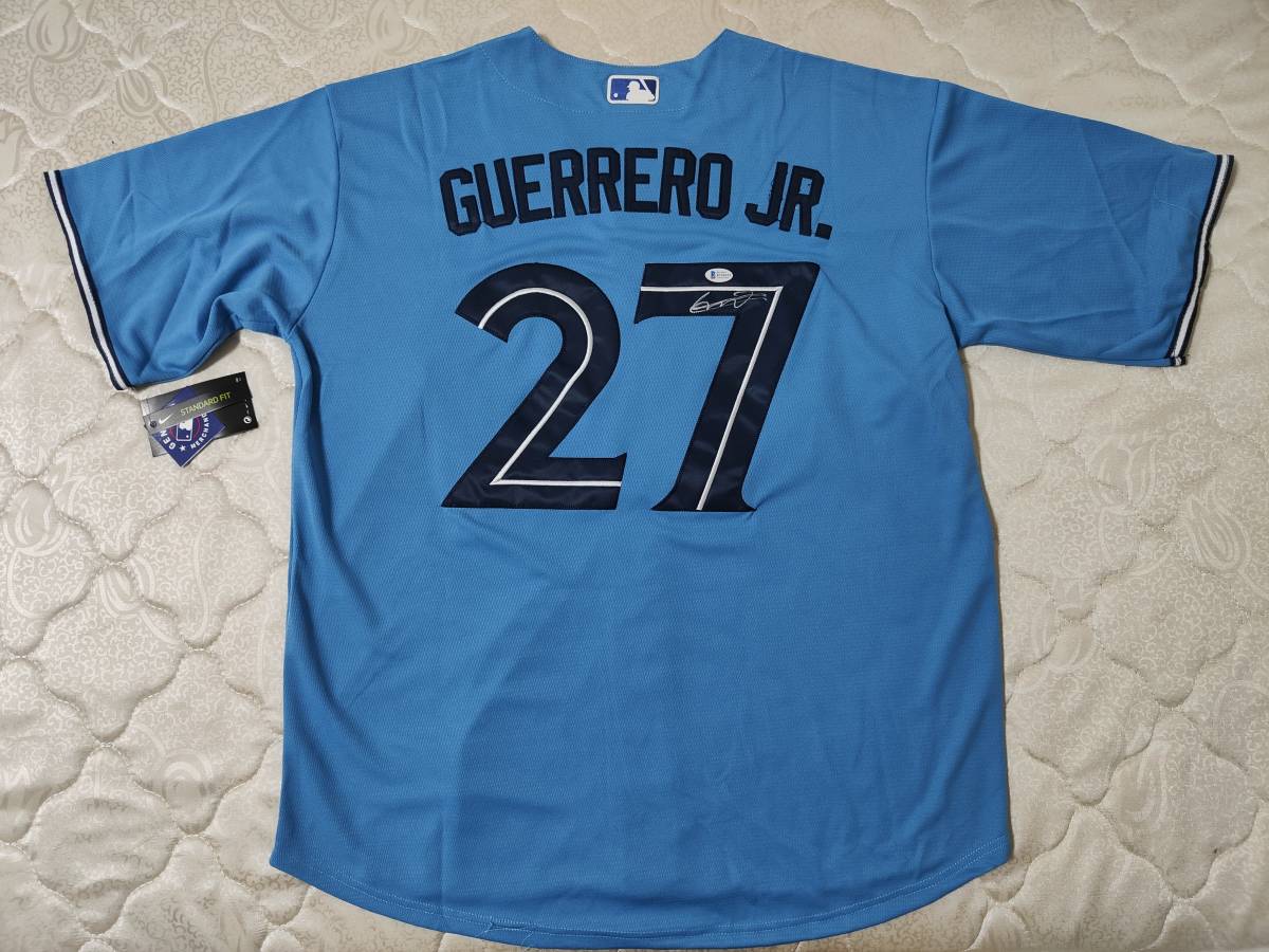 Vladimir Guerrero Jr 直筆 Toronto Blue Jays ジャージー Beckett BAS