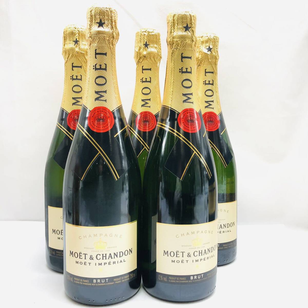 未開栓 Moet Chandon モエ エ シャンドン Brut ブリュット 5本 おまとめ Imperil 度数12 容量750ml シャンパン 白 Ea3 モエ エ シャンドン 売買されたオークション情報 Yahooの商品情報をアーカイブ公開 オークファン Aucfan Com