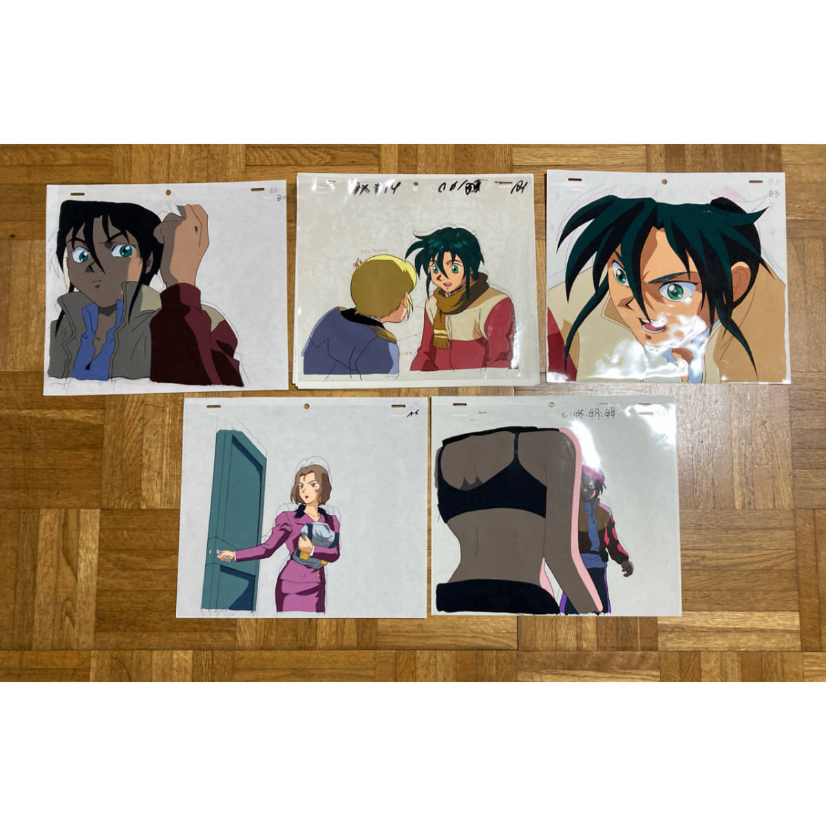 0125-104 ガンダムX セル画 原画 5枚セット ｜か行