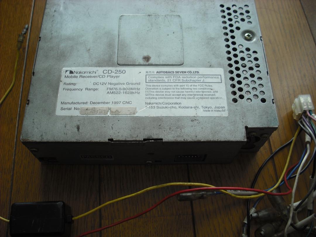 動作確認済み】Nakamichi（ナカミチ）CD-250（CD-45の兄弟機） （検索