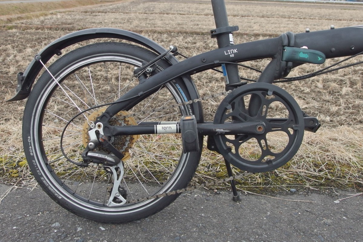 TERN LINK N8 20インチ 折りたたみ小径車 ミニベロ 泥除け付き 送料 