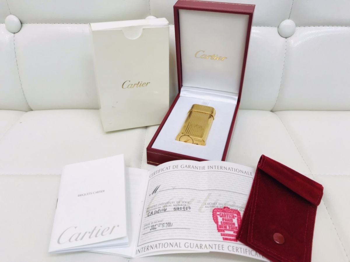 1000円 Cartier カルティエ ガスライター CA120114 ゴールドカラー 