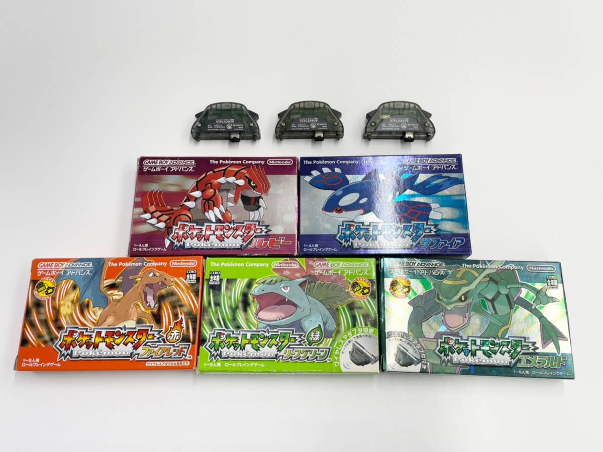 状態良好】1円～ ゲームボーイアドバンス ポケットモンスター 5種 
