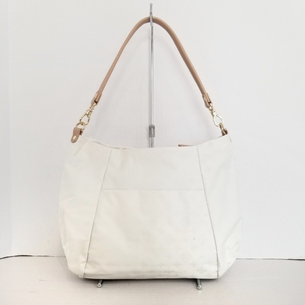 ラシット russet ショルダーバッグ - ナイロン×レザー 白 バッグ