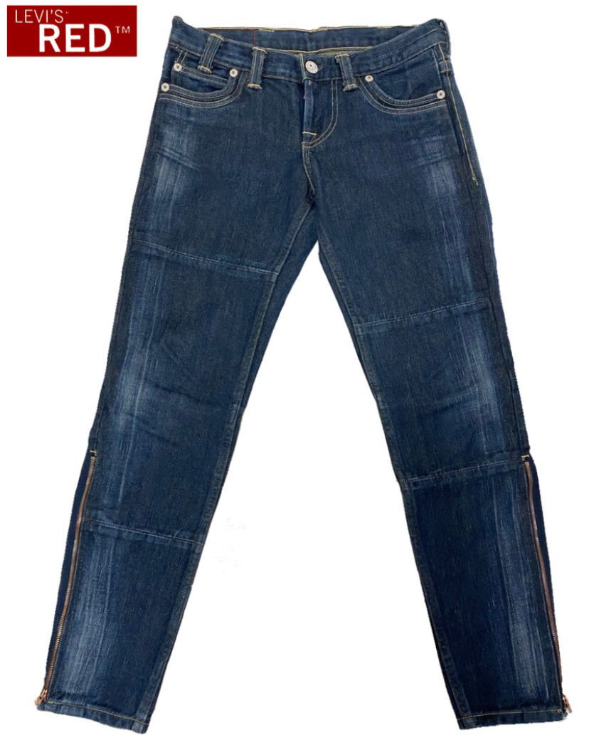正規品，新品 クロアチア製 LEVI'S RED リーバイスレッド 裾ジップ スキニーフィット デニムパンツ W27(W27以下)｜売買されたオークション情報、yahooの商品情報をアーカイブ公開 - オークファン W27以下