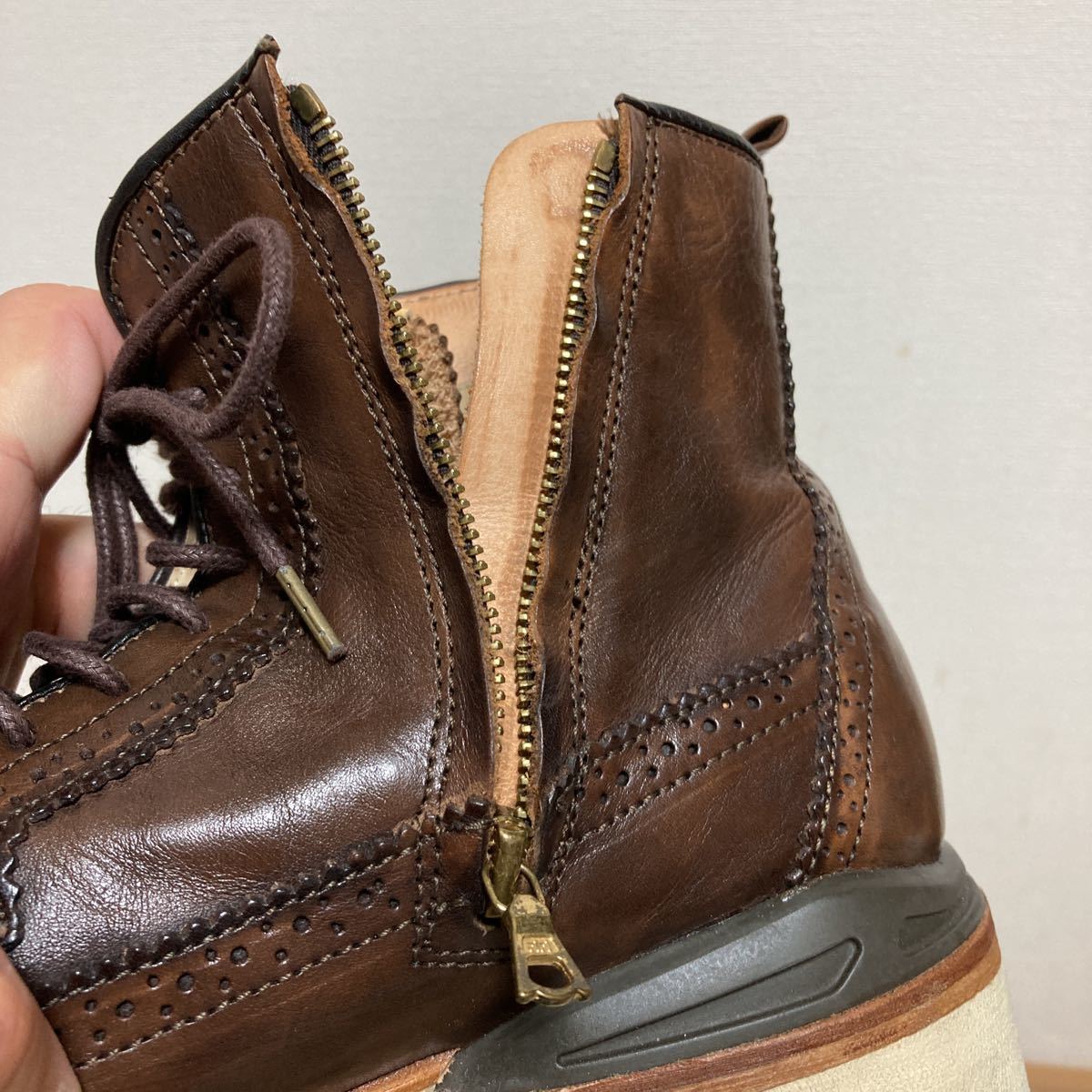 美品】VISVIM PATRICIAN ビズビム パトリシアン サイドジップウイング 