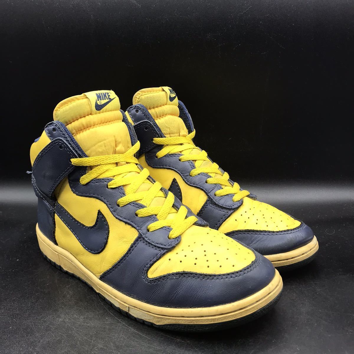 R88 希少 NIKE ナイキ DUNK HIGH ダンク ハイ VNTG QK ミシガン US9 